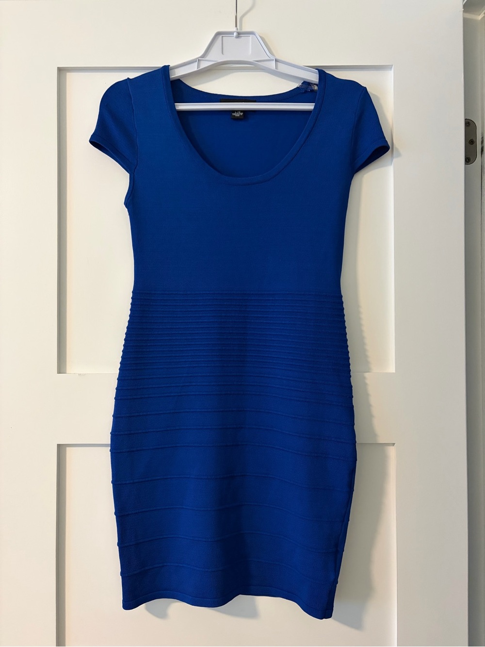 INC International Concepts Royal Blue Short Sleeve Mini Dress